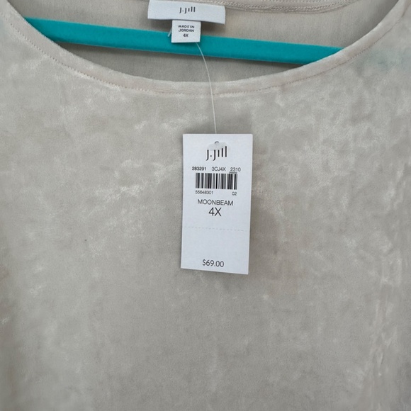 NWT J. Jill Crushed Velvet A-Line Top (4X) - Picture 8 of 16